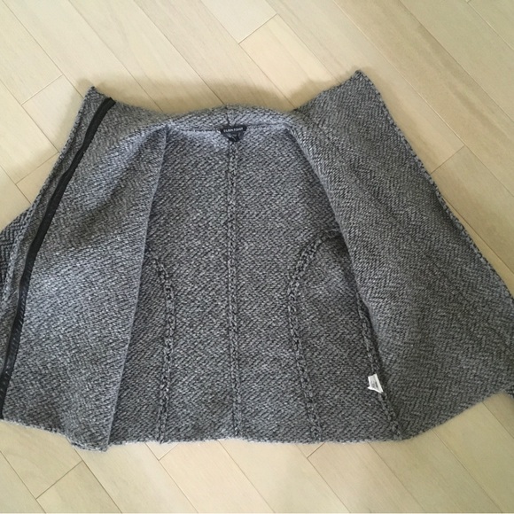 Eileen Fisher Moon High Collar Wool&Alpaca Blend asymmetrical Jacket - Picture 9 of 11